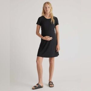 Quince Bamboo Jersey Maternity & Nursing Lounge Dress